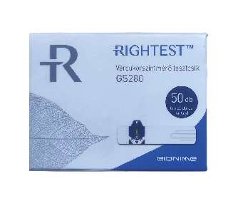 BIONIME RIGHTEST VÉRCUKORSZINTMÉRŐ TESZTCSÍK 50 DB - 441003001