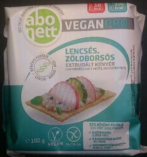 ABONETT EXTRUDÁLT KENYÉR LENCSE ZÖLDBORSÓ 100 GR GLUTÉNMENTES - 100701023.28