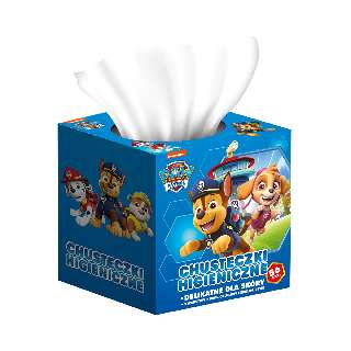KARTIKA PAW PATROL PAPÍRZSEBKENDŐ DOBOZOS 56 DB 3 RÉTEGŰ 20X20CM - 470802006.PAWPATROL