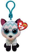 TY BEANIE BABIES PLÜSS FIGURA ATLAS FEHÉR-TÜRKIZ RÓKA CLIP 8,5 CM - 431304010.ATLAS