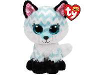 TY BOOS PLÜS FIGURA 15 CM ATLAS FEHÉR-TÜRKIZ RÓKA - 431304008.ATLAS