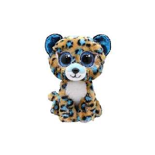 TY BOOS PLÜS FIGURA 15 CM COBALT BARNA KÉK LEOPÁRD - 431304008.COBALT