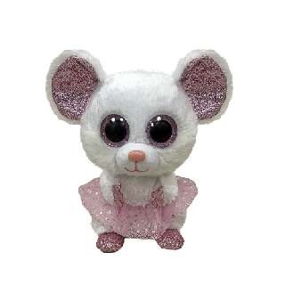 TY BOOS PLÜS FIGURA 15 CM NINA FEHÉR BALERINA EGÉR - 431304008.NINA