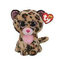 TY BOOS PLÜSS FIGURA 24 CM LIVVIE BARNA RÓZSASZÍN LEOPÁRD - 431304009.LIVVIE