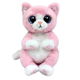 TY BEANIE BELLIES PLÜSS FIGURA LILLIBELLE RÓZSASZÍN MACSKA 24 CM - 431304124.LILLIBELLE