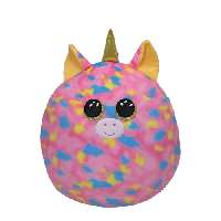 TY SQUISHY BEANIES PÁRNA ALAKÚ PLÜSS FANTASIA 30 CM SOKSZÍNŰ UNIKORNIS - 431304011.FANTASIA
