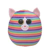 TY SQUISHY BEANIES PÁRNA ALAKÚ PLÜSS HEATHER 30 CM MACSKA - 431304011.HEATHER