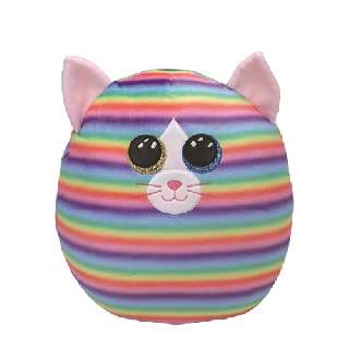 TY SQUISHY BEANIES PÁRNA ALAKÚ PLÜSS HEATHER 30 CM MACSKA - 431304011.HEATHER