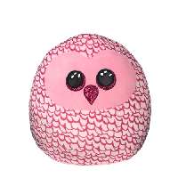 TY SQUISHY BEANIES PÁRNA ALAKÚ PLÜSS PINKY 30 CM RÓZSASZÍN BAGOLY - 431304011.PINKY