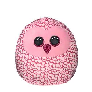 TY SQUISHY BEANIES PÁRNA ALAKÚ PLÜSS PINKY 30 CM RÓZSASZÍN BAGOLY - 431304011.PINKY