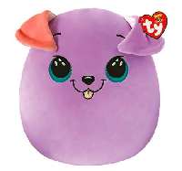 TY SQUISHY BEANIES PÁRNA ALAKÚ PLÜSS BITSY 30 CM LILA KUTYA - 431304011.BITSY