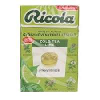 RICOLA ZÖLDTEA-LIME GYÓGYNÖVÉNYES CUKORKA 40 GR - 100301027.6