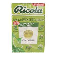 RICOLA ZÖLDTEA-LIME GYÓGYNÖVÉNYES CUKORKA 40 GR - 100301027.6