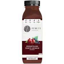 PURE VI GRÁNÁTALMA-FEKETEÁFONYA KIVONAT 500 ML - 050151000.GRÁNFÁFONYA