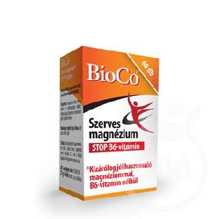 BIOCO SZERVES MAGNÉZIUM STOP B6 VITAMIN TABLETTA 60 - 050101039.1