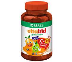 BÉRES VITAKID C+D3 GUMIVITAMIN 90 DB - 050101005.2