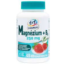 1X1 VITADAY MAGNÉZIUM + B6 VITAMIN 45 DB-OS RÁGÓTABLETTA 250 MG EPER - 050101000.3