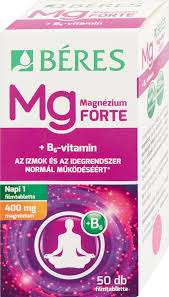 BÉRES MAGNÉZIUM FORTE FILMTABLETTA 50 DB-OS 400 MG (MG+B6) - 050101005.7