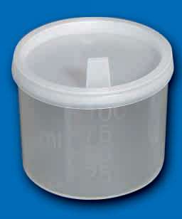 VIZELETES POHÁR FEDŐVEL 100 ML (NEM STERIL) - 451508003