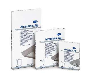 ATRAUMAN AG 10 X 20 CM 10DB/DOBOZ (EZÜST TARTALMÚ KENŐCCSEL IMPREGNÁLT TÜLL KÖTSZER) HARTMANN - 450103000.10X20