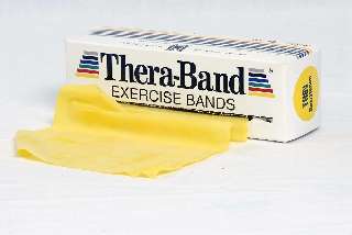 THERA-BAND 5,5 M SÁRGA GYENGE ERŐSÍTŐ GUMISZALAG - 510102008