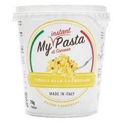 MY INSTANT PASTA ORSÓ (FUSILLI) TÉSZTA CARBONARA MÁRTÁSSAL 70 GR - 101225000.CARBONARA