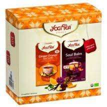 YOGI TEA SZETT MELENGETŐ PILLANATOK GYÖMBÉR NARANCS+LÉLEKBALZSAM TEA 2 X 17DB/DOB - 060115001.MELENGETŐPILL