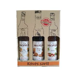 MONIN KÁVÉ SZETT SZIRUP 3 X 250 ML  - 060116003