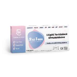CARBON MEDICAL 9 IN 1 RAPID LÉGÚTI FERTŐZÉSEK KIMUTATÁSÁRA TESZT - 420305018